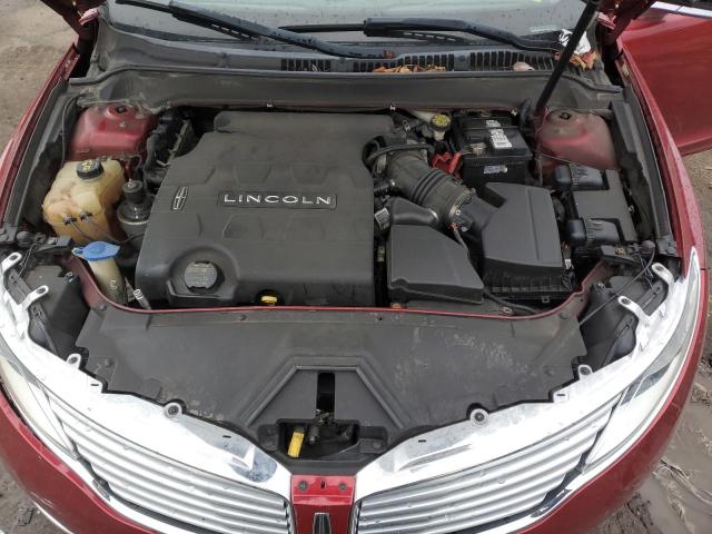 3LN6L2JK4DR814098 - 2013 LINCOLN MKZ BURGUNDY photo 11