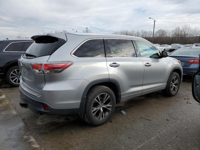 5TDJKRFH4GS317495 - 2016 TOYOTA HIGHLANDER XLE SILVER photo 3