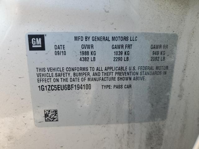 1G1ZC5EU6BF194100 - 2011 CHEVROLET MALIBU 1LT Бежевый фото 12