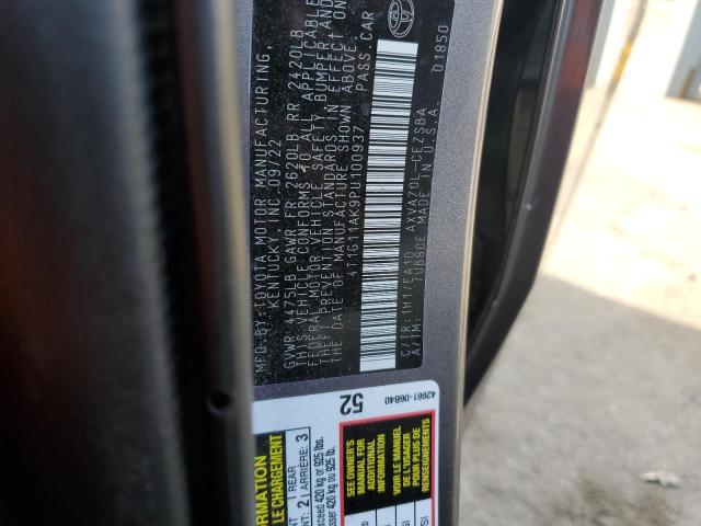 4T1G11AK9PU100937 - 2023 TOYOTA CAMRY SE NIGHT SHADE GRAY photo 12