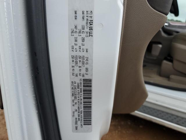 2C4RC1CG1GR166511 - 2016 CHRYSLER TOWN & COU TOURING L WHITE photo 13