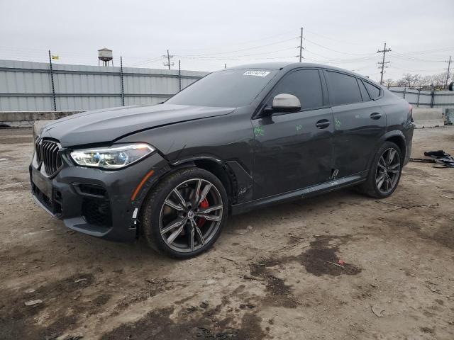 5UXCY8C08N9N16480 - 2022 BMW X6 M50I GRAY photo 1