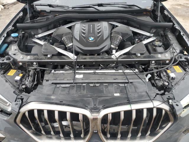 5UXCY8C08N9N16480 - 2022 BMW X6 M50I GRAY photo 12