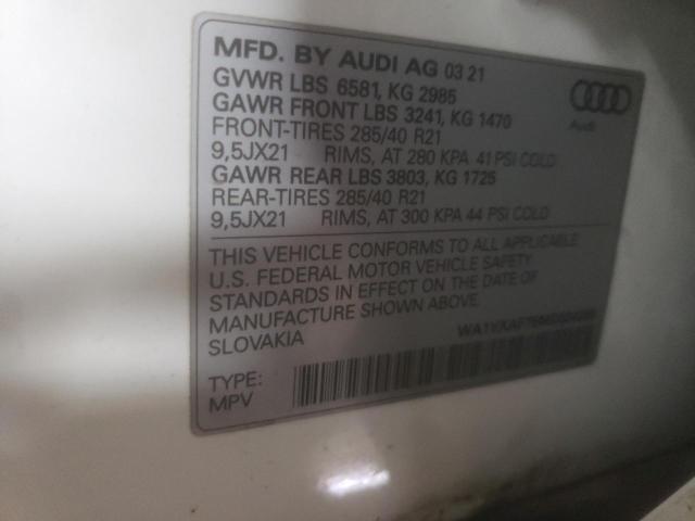 WA1VXAF76MD034268 - 2021 AUDI Q7 PRESTIGE 白色 照片 13