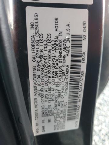 5TETU62N65Z011301 - 2005 TOYOTA TACOMA PRERUNNER ACCESS CAB BLACK photo 12