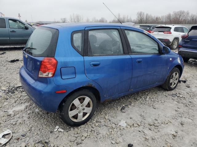 KL1TD66628B251738 - 2008 CHEVROLET AVEO BASE BLUE photo 3