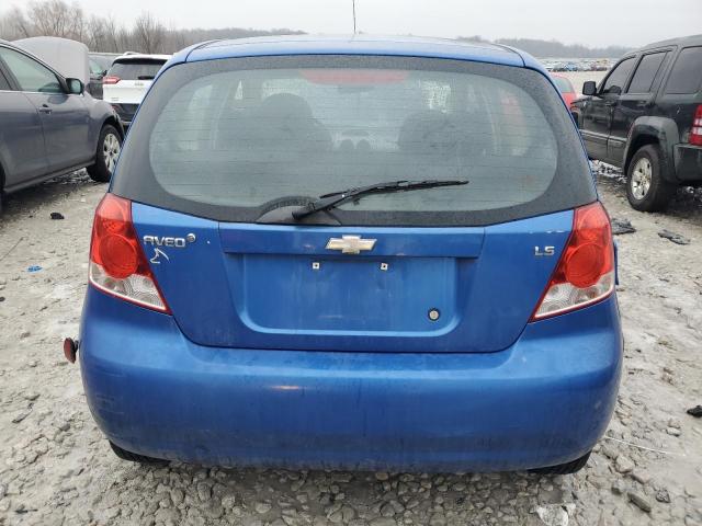 KL1TD66628B251738 - 2008 CHEVROLET AVEO BASE Mavi foto 6