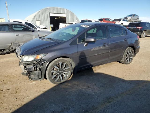 19XFB2F9XEE034502 - 2014 HONDA CIVIC EXL GRAY photo 1