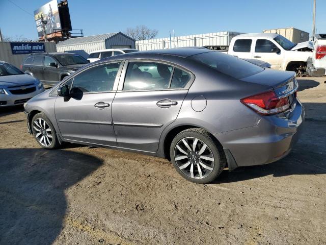 19XFB2F9XEE034502 - 2014 HONDA CIVIC EXL GRAY photo 2