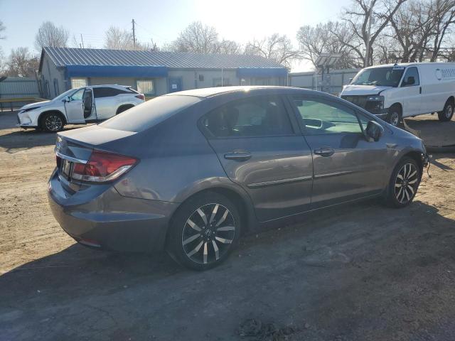 19XFB2F9XEE034502 - 2014 HONDA CIVIC EXL GRAY photo 3