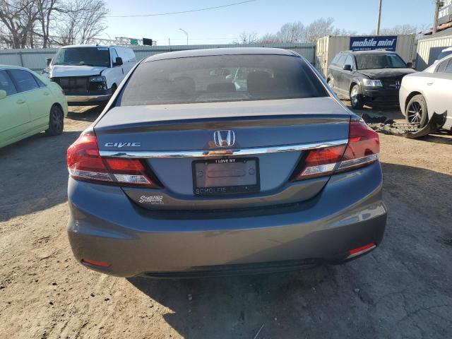 19XFB2F9XEE034502 - 2014 HONDA CIVIC EXL GRAY photo 6
