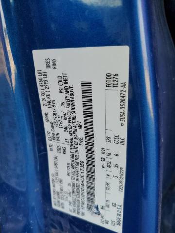 1FMCU9GD4HUE17359 - 2017 FORD ESCAPE SE BLUE photo 13