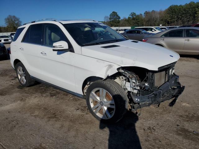 4JGDA5HB6FA455080 - 2015 MERCEDES-BENZ ML 350 4MATIC WHITE photo 4