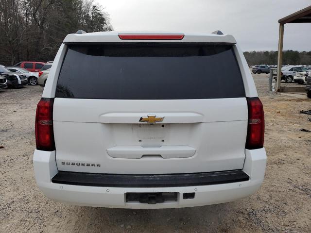 1GNSCJKC5FR295525 - 2015 CHEVROLET SUBURBAN C1500 LT WHITE photo 6