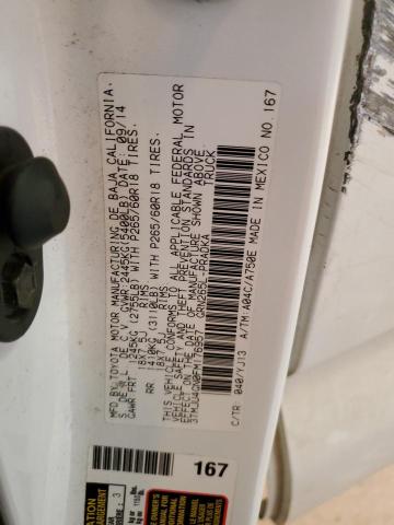 3TMJU4GN0FM176957 - 2015 TOYOTA TACOMA DOUBLE CAB PRERUNNER WHITE photo 13