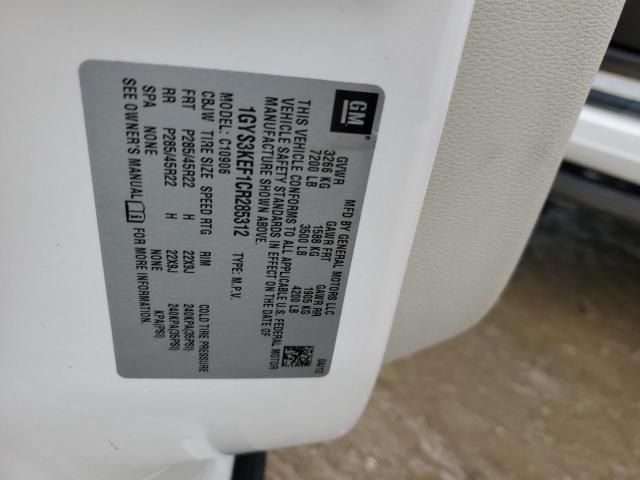 1GYS3KEF1CR285312 - 2012 CADILLAC ESCALADE ESV PLATINUM Ақ фото 13