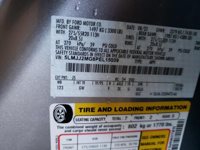 5LMJJ2MG8PEL15039 - 2023 LINCOLN NAVIGATOR ვერცხლისფერი ფოტო 14