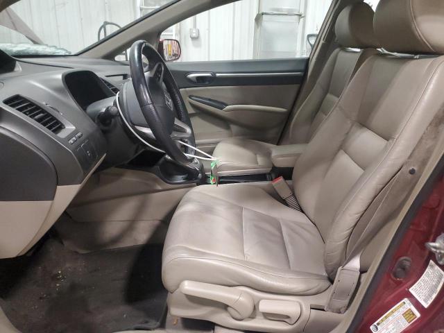 19XFA1F9XBE003033 - 2011 HONDA CIVIC EXL ბურგუნდია ფოტო 7