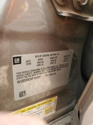 1G1ZC5EB7AF185886 - 2010 CHEVROLET MALIBU 1LT TAN photo 12