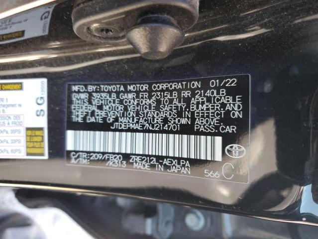 JTDEPMAE7NJ214701 - 2022 TOYOTA COROLLA LE Qara foto 12