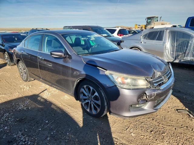 1HGCR2F56EA111012 - 2014 HONDA ACCORD SPORT GRAY photo 4