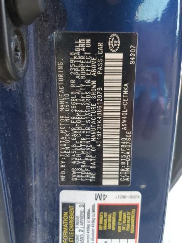 4T1BF3EK4BU612079 - 2011 TOYOTA CAMRY BASE BLUE photo 13