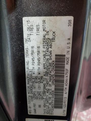 5TFUU4EN7FX144906 - 2015 TOYOTA TACOMA ACCESS CAB 石墨色 照片 12