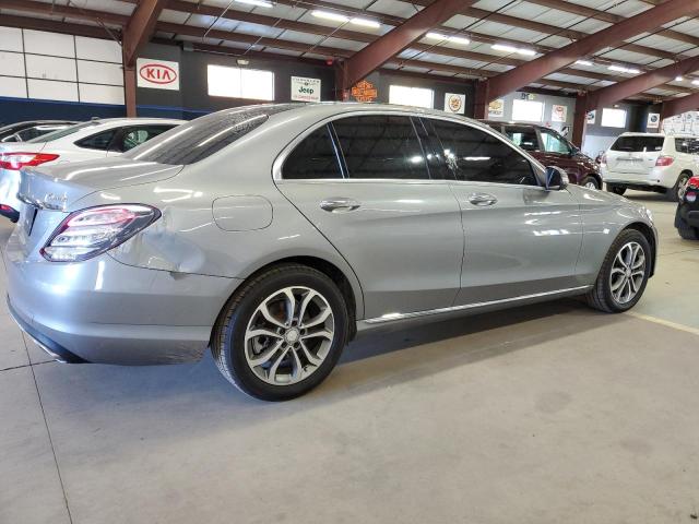 55SWF4KB1FU018238 - 2015 MERCEDES-BENZ C 300 4MATIC SILVER photo 3