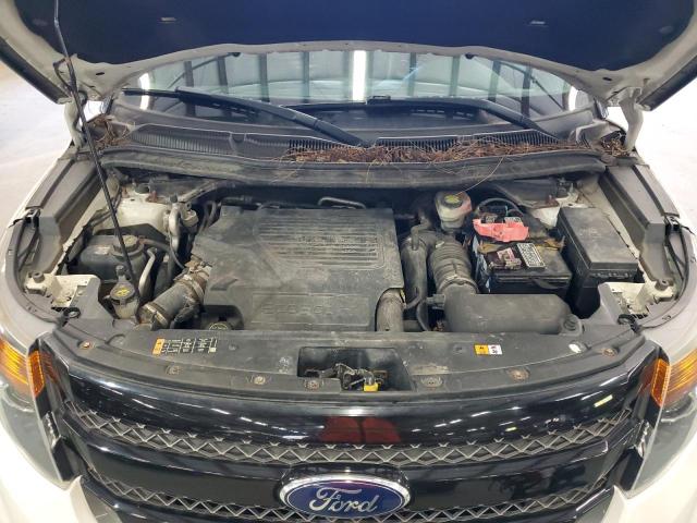 1FM5K8GT5FGA51889 - 2015 FORD EXPLORER SPORT WHITE photo 12