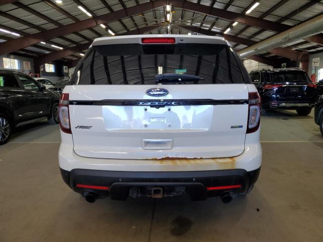 1FM5K8GT5FGA51889 - 2015 FORD EXPLORER SPORT WHITE photo 6