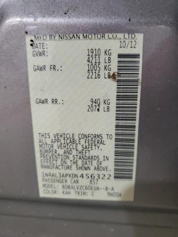 1N4AL3APXDN456322 - 2013 NISS ALTIMA 2.5 TAN photo 13