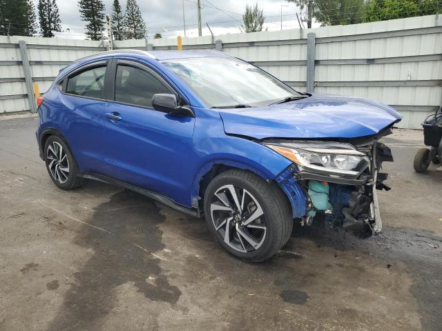 3CZRU6H1XKG726663 - 2019 HONDA HR-V SPORT BLUE photo 4