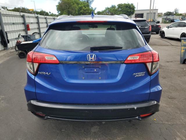 3CZRU6H1XKG726663 - 2019 HONDA HR-V SPORT BLUE photo 6