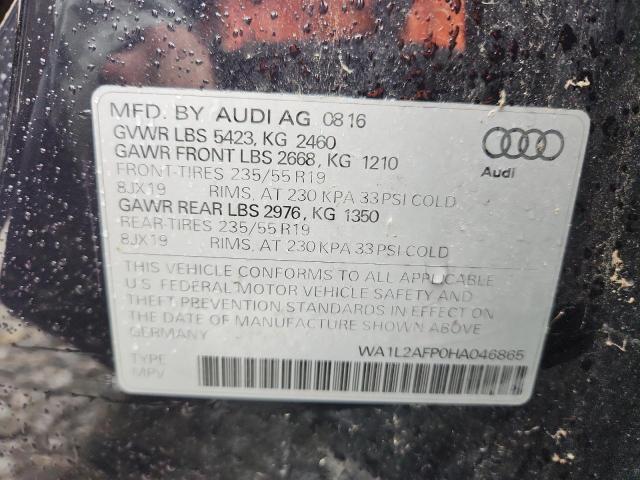 WA1L2AFP0HA046865 - 2017 AUDI Q5 PREMIUM PLUS BLUE photo 13