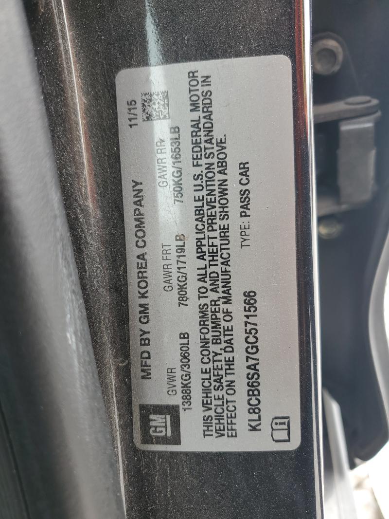 KL8CB6SA7GC571566 - 2016 CHEVROLET SPARK LS 黑色 照片 12