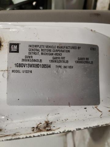 1GBDV13WX8D108594 - 2008 CHEVROLET UPLANDER INCOMPLETE WHITE photo 13