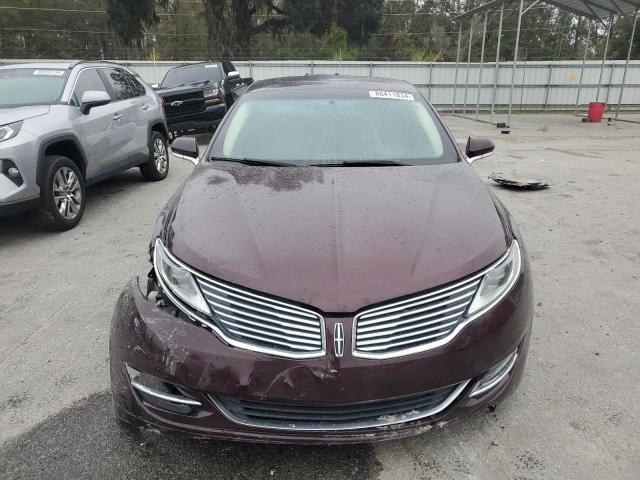 3LN6L2G90DR819822 - 2013 LINCOLN MKZ MAROON photo 5
