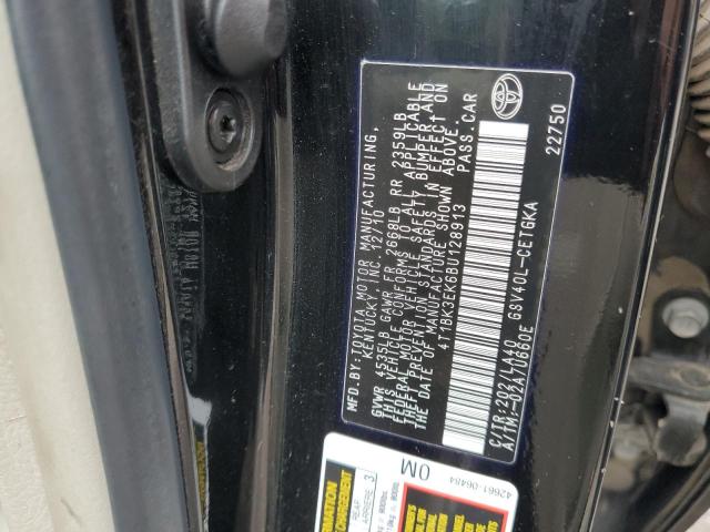 4T1BK3EK6BU128913 - 2011 TOYOTA CAMRY SE 黑色 照片 13