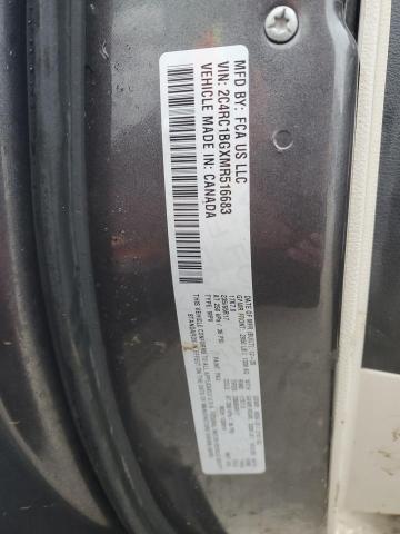 2C4RC1BGXMR516683 - 2021 CHRYSLER PACIFICA TOURING L GRAY photo 12