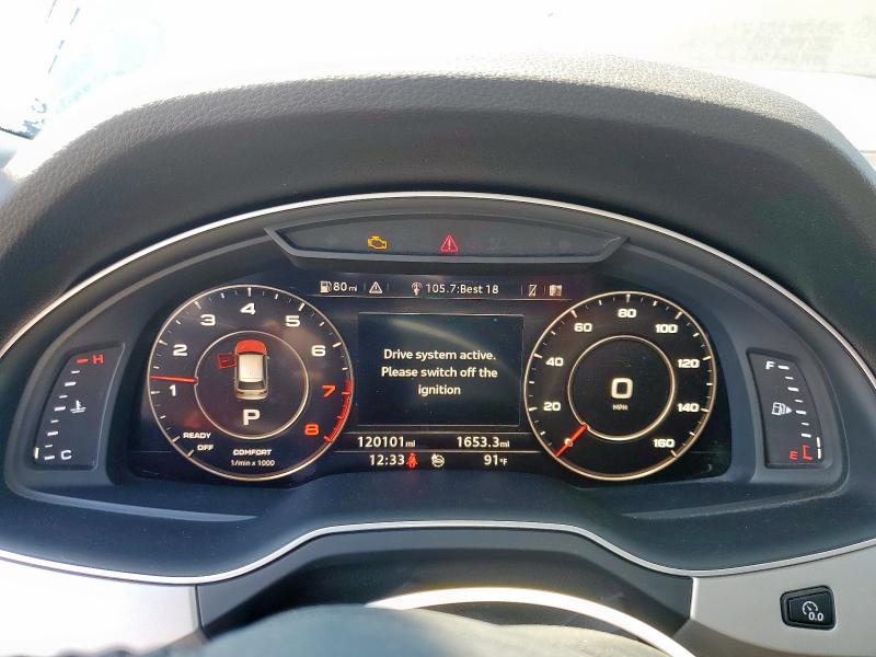 WA1LHAF71KD034485 - 2019 AUDI Q7 PREMIUM PLUS Szary zdjęcie 9