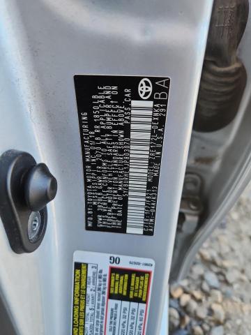 5YFBURHE1JP803070 - 2018 TOYOTA COROLLA L SILVER photo 12