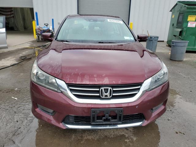 1HGCR2F82FA218327 - 2015 HONDA ACCORD EXL BURGUNDY photo 5