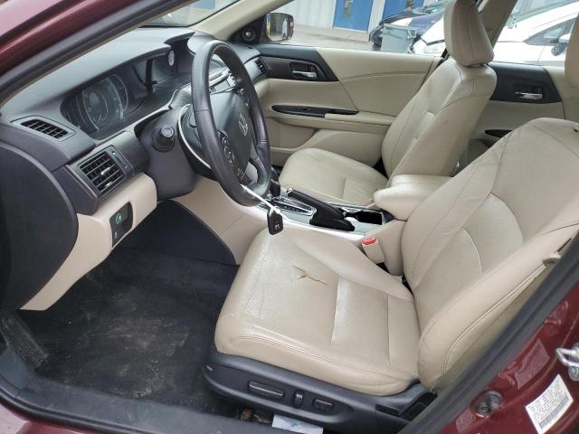 1HGCR2F82FA218327 - 2015 HONDA ACCORD EXL BURGUNDY photo 7