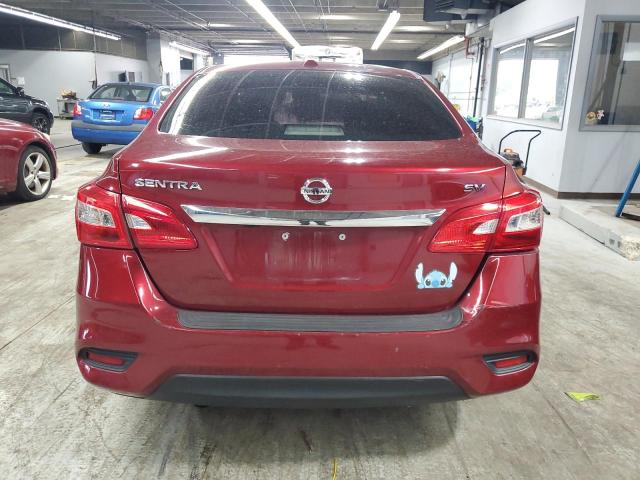 3N1AB7AP6JY266314 - 2018 NISSAN SENTRA S 勃艮第红 照片 6