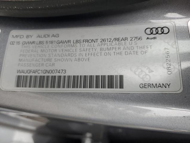 WAUGFAFC1GN007473 - 2016 AUDI A6 PREMIUM PLUS ნაცრისფერი ფოტო 13