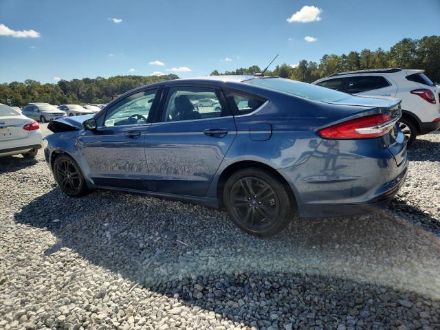 3FA6P0HD3JR210290 - 2018 FORD FUSION SE ლურჯი ფოტო 2