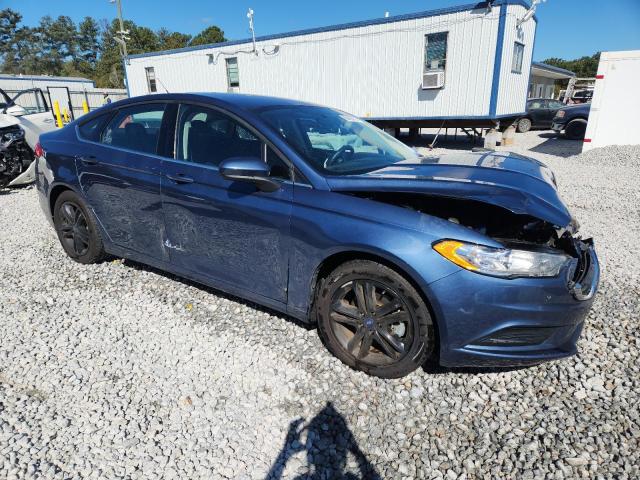 3FA6P0HD3JR210290 - 2018 FORD FUSION SE ლურჯი ფოტო 4