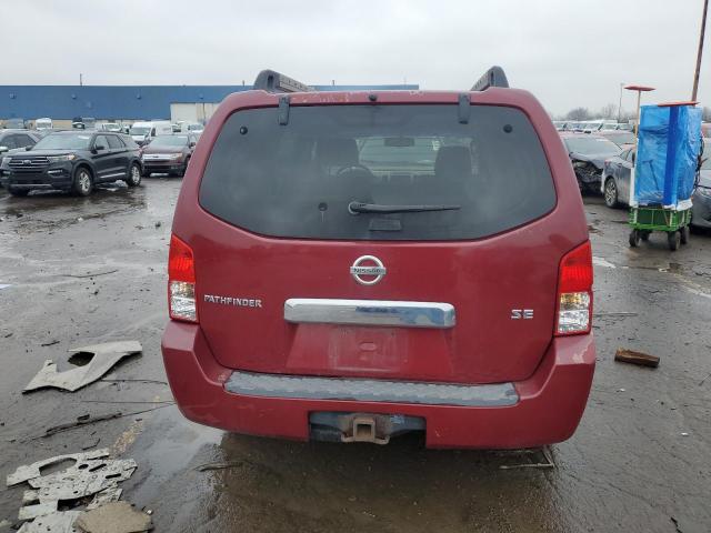 5N1AR18UX7C619622 - 2007 NISSAN PATHFINDER LE RED photo 6