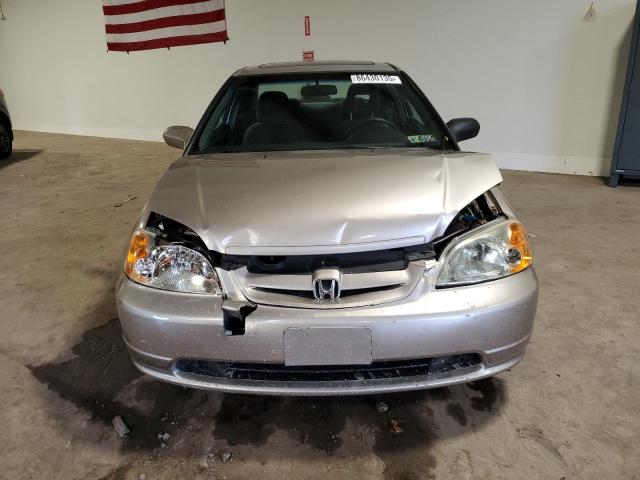1HGEM229X2L074949 - 2002 HONDA CIVIC EX GOLD photo 5