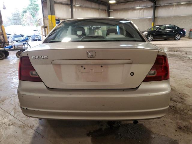 1HGEM229X2L074949 - 2002 HONDA CIVIC EX GOLD photo 6